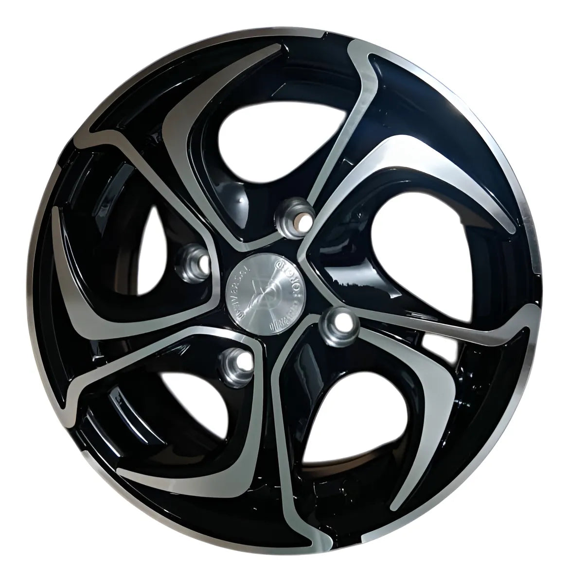 Rin 13x5.5j 4 /113.3 Black Machine Negro - Image 2